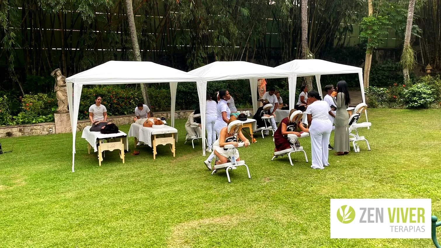 Quick massage para SIPAT em empresa no Rio de Janeiro